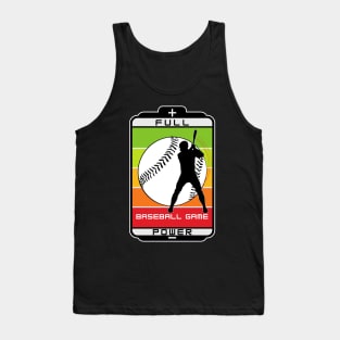 Baseball game full power Tank Top